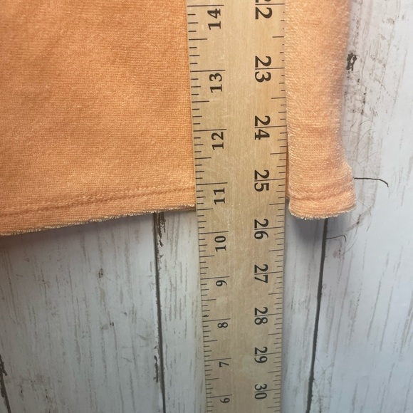 Derek Heart Orange Sheath Mini Dress Mock Neck Sleeveless size Large - Picture 6 of 7